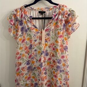 Colorful Floral Blouse by Ann Taylor